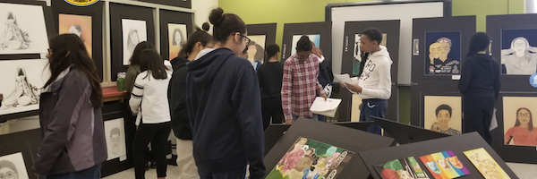 Students at Wadleigh Secondary present a gallery of art work