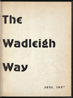 Wadleigh Way [1957]