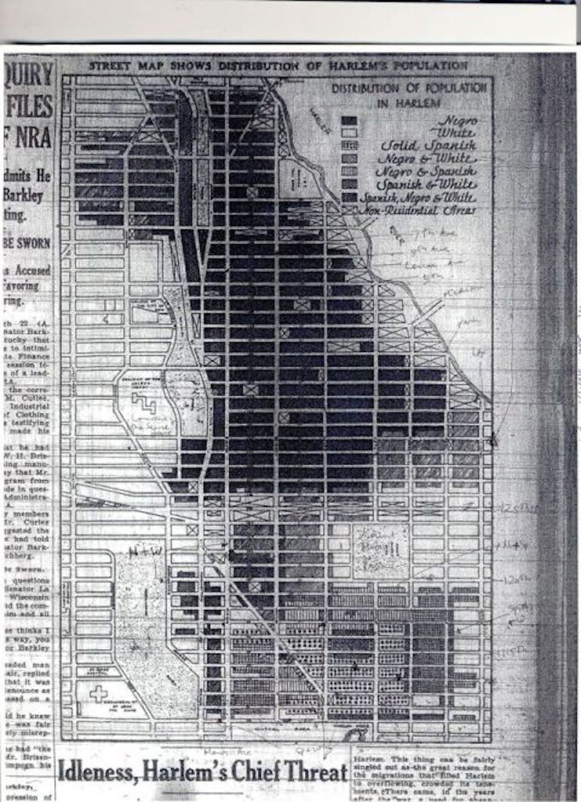 Distribution of Population in Harlem