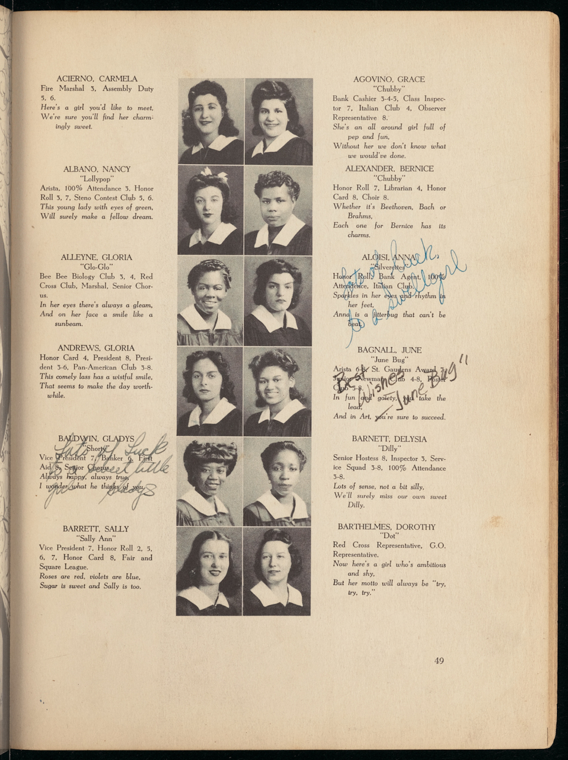 Wadleigh High School, The Owl, June 1942, page 49